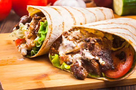 Burrito de carne asada