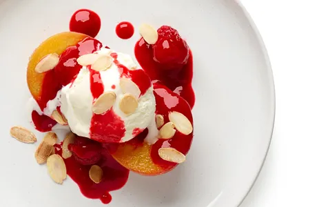 Peach Melba Dessert