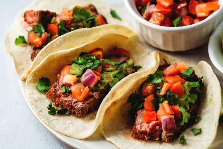 Tacos de tri-tip de Fresno