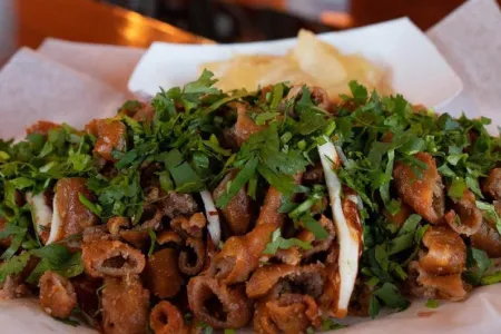 Tacos de tripa de Merced